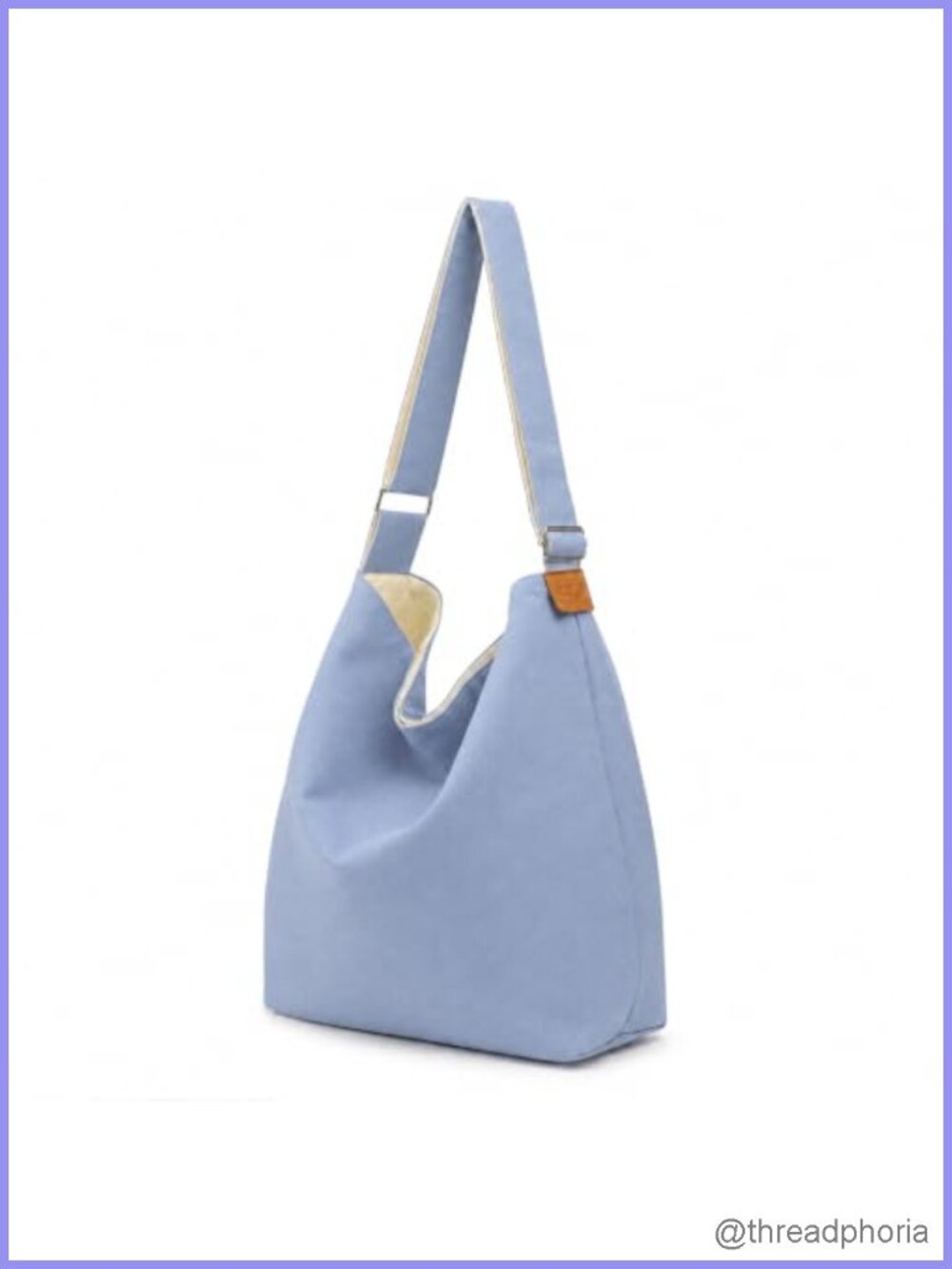 Large Canvas Tote Bag Cotton Shoulder Casual Hobo Crossbody Handbag